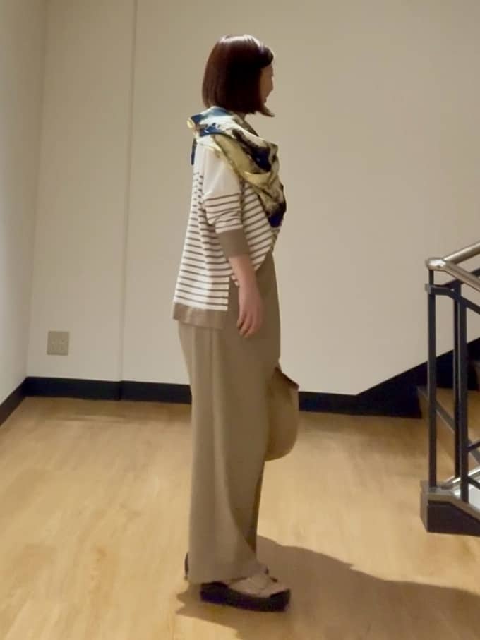 MIKIKOさんの「UNTITLED｜◆【体型カバー/透けにくい】ワイドシルエットニット」を使ったコーディネート
