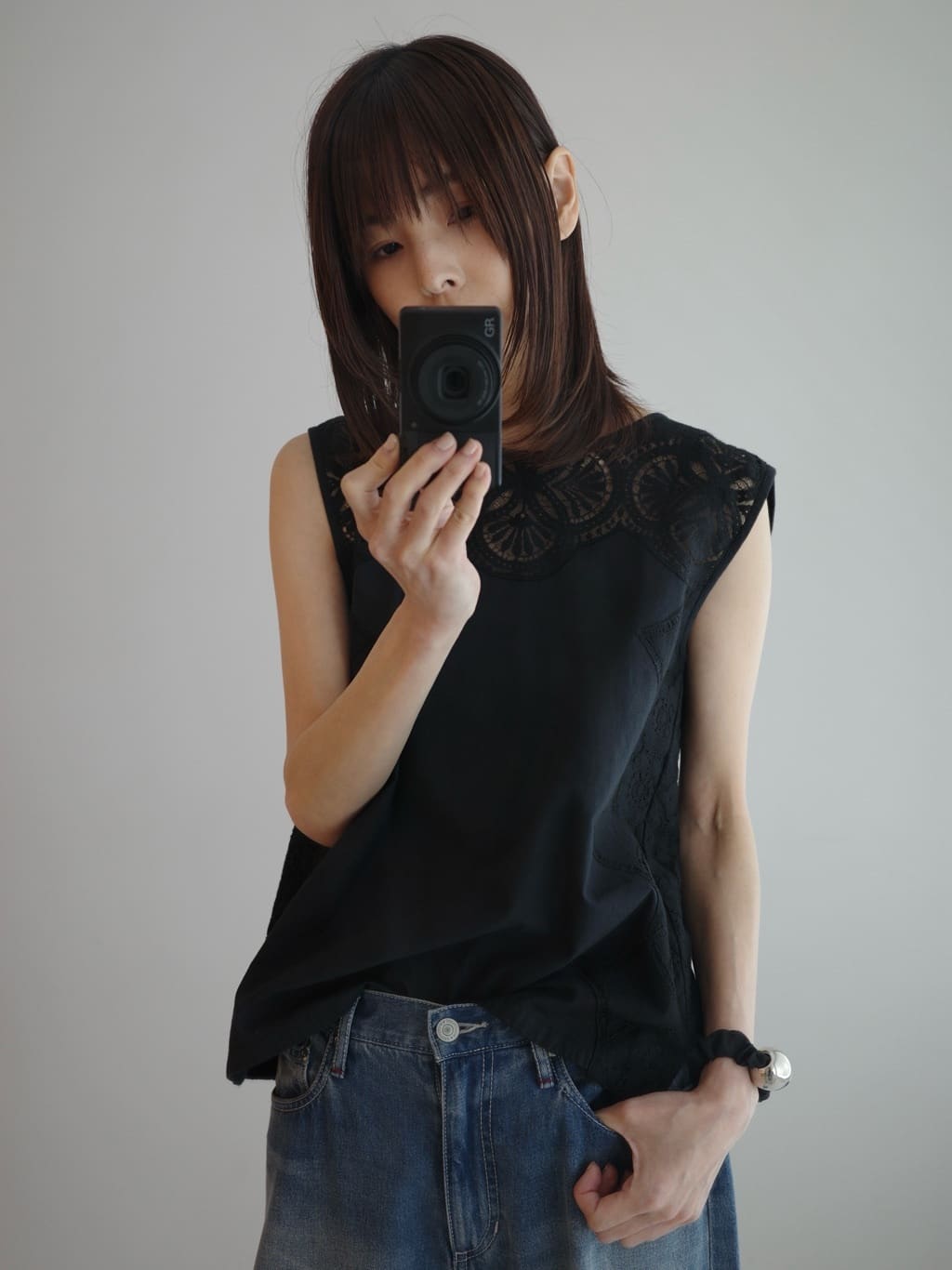 misaさんの「DRESSTERIOR｜【ウォッシャブル】テーパードコンフォートデニム」を使ったコーディネート