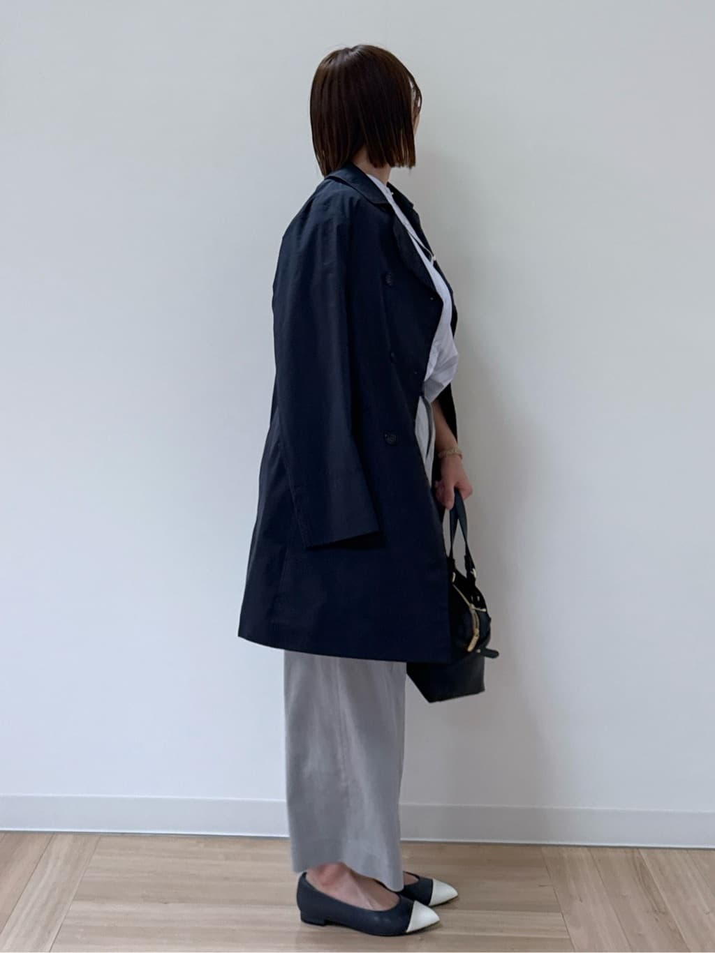 amiさんの「Reflect｜◆【夏SALE／接触冷感／洗える】ストライプコクーンシルエットシャツ」を使ったコーディネート