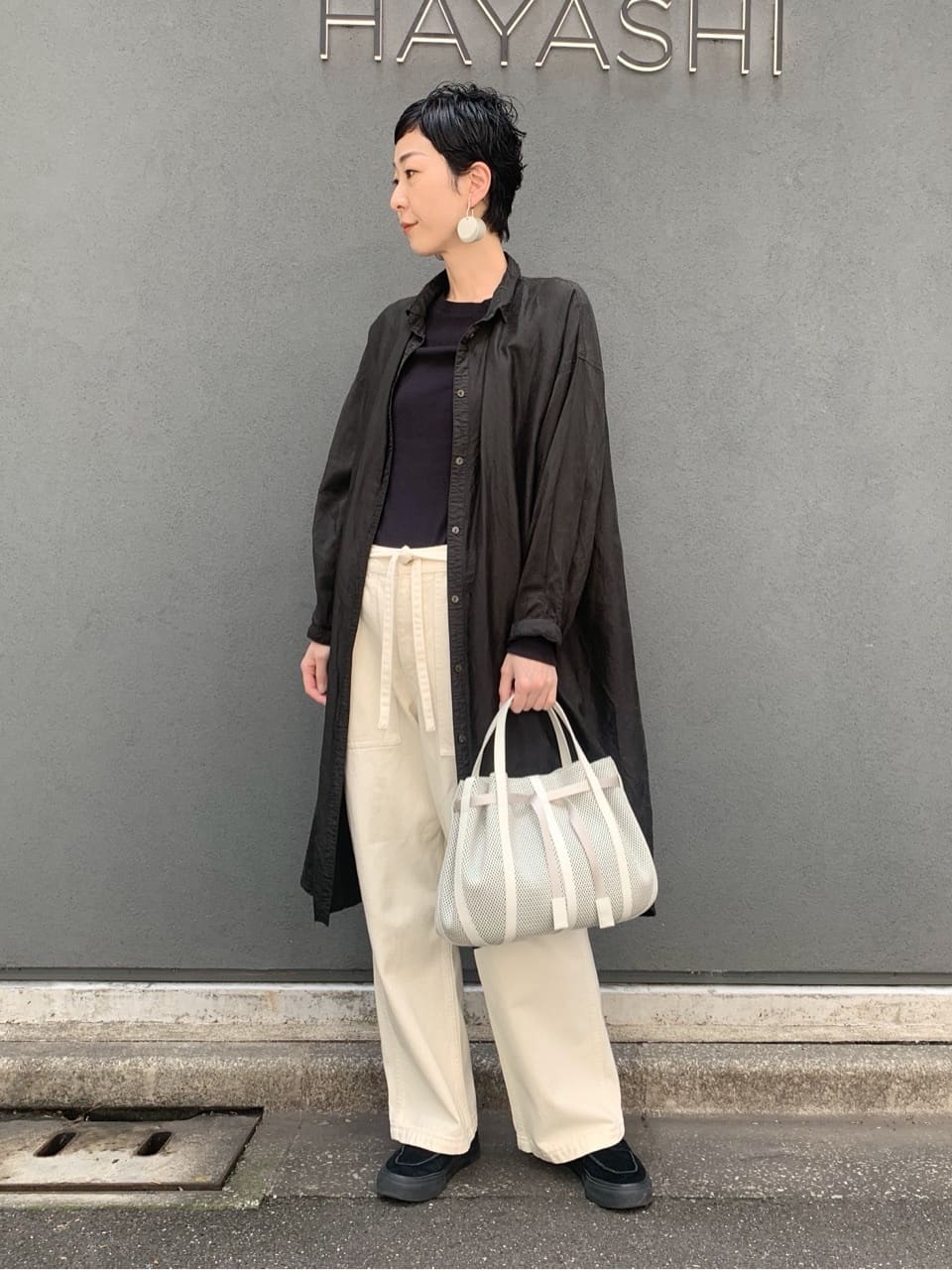 Kさんの「HIROKO HAYASHI｜PANIER（パニエ） ハンドバッグ」を使ったコーディネート