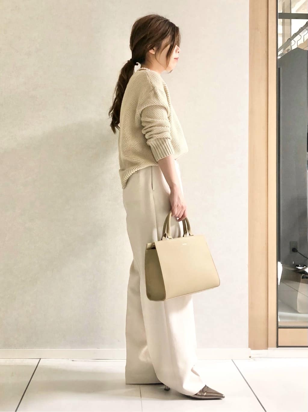 sayuさんの「UNTITLED｜◆【洗える/春の軽羽織り】ダンボール ノーカラーブルゾン」を使ったコーディネート