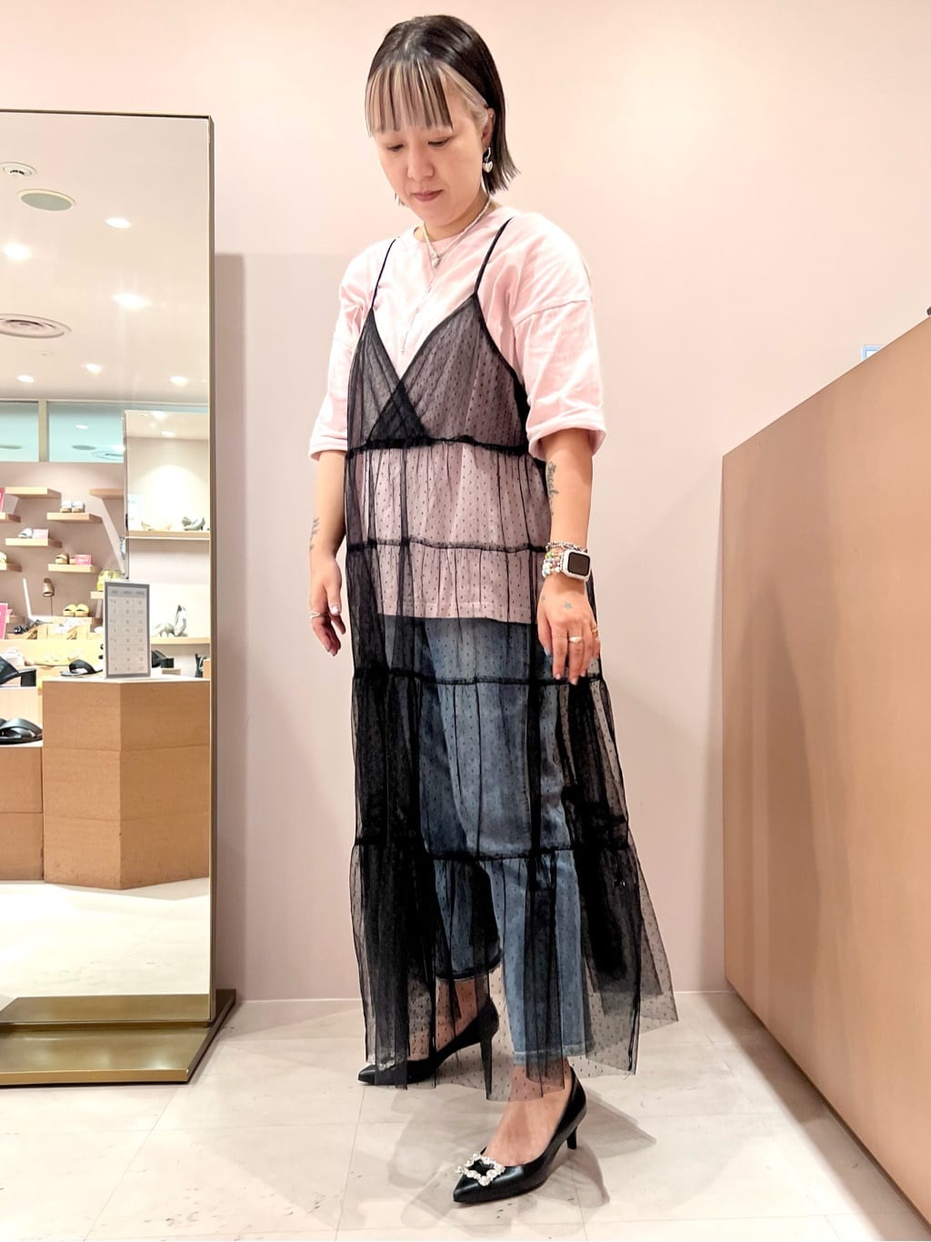 TAKAさんの「ESPERANZA｜12時間パンプスEveryDayPlane[5.5cmヒール]」を使ったコーディネート