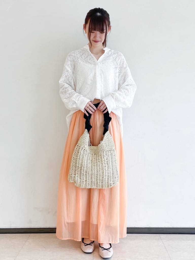 AYAさんの「OPAQUE.CLIP｜リブキャミソール【洗濯機洗い可】」を使ったコーディネート