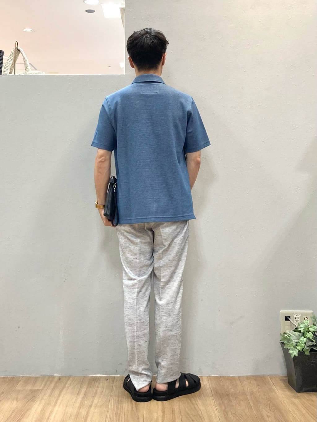 シュンさんの「TAKEO KIKUCHI｜【抗菌防臭／9色5サイズ展開】ハニカムメランジ ポロシャツ」を使ったコーディネート