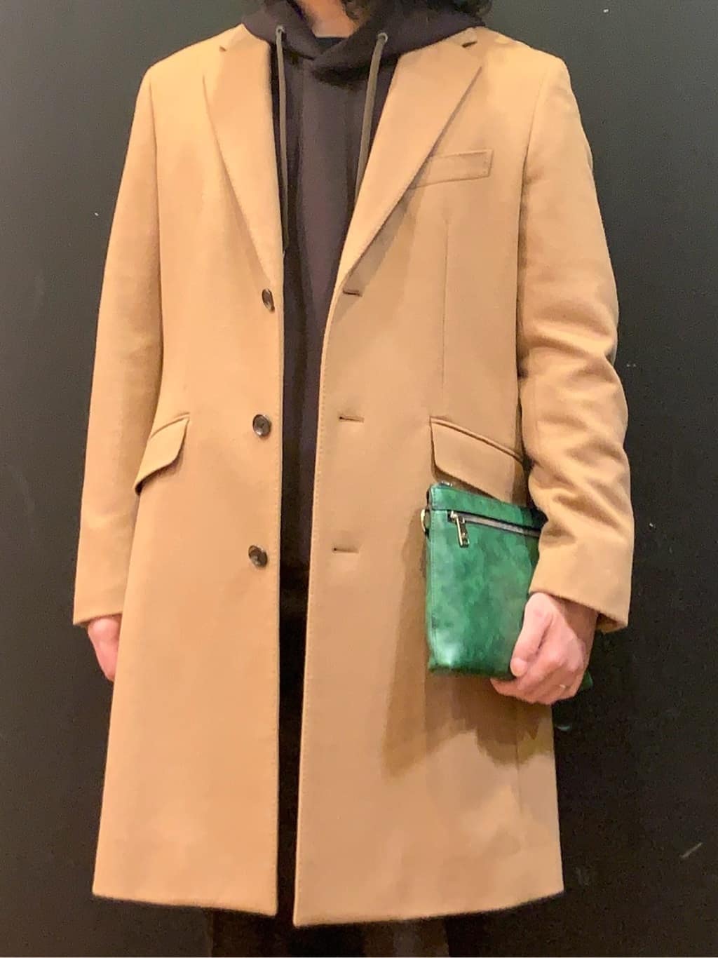 木村剛さんの「TAKEO KIKUCHI｜ウールカシミヤブレンド チェスターコート」を使ったコーディネート
