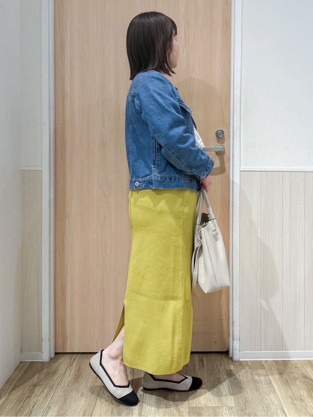 mimoさんの「SHOO･LA･RUE｜◆【高レビュー】洗えてサラサラ ニットパンプス」を使ったコーディネート