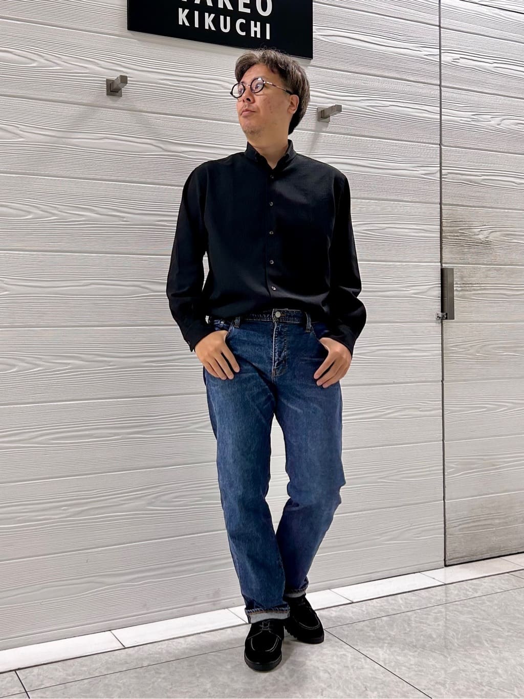 すーさんの「TAKEO KIKUCHI｜【モンスターストレッチ】日本製 ウォッシュド デニムパンツ」を使ったコーディネート