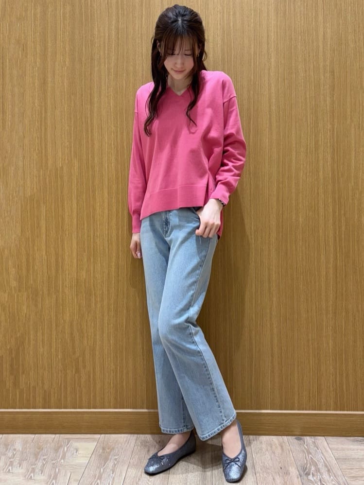 memeさんの「OPAQUE.CLIP｜【定番/6color】名品フラットバレエシューズ」を使ったコーディネート