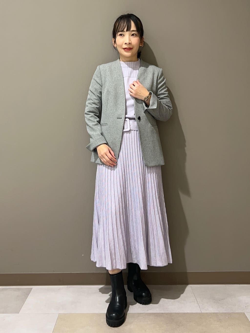 hattoriさんの「INDIVI｜【定番人気！/名品コート/日本製】ウール100%チェスターコート」を使ったコーディネート