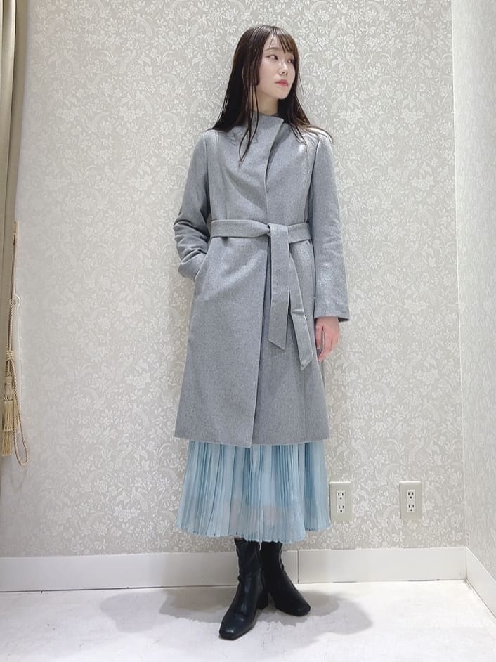 sechiさんの「UNTITLED｜【日本製／2WAY衿】スタンドカラー ロングコート」を使ったコーディネート
