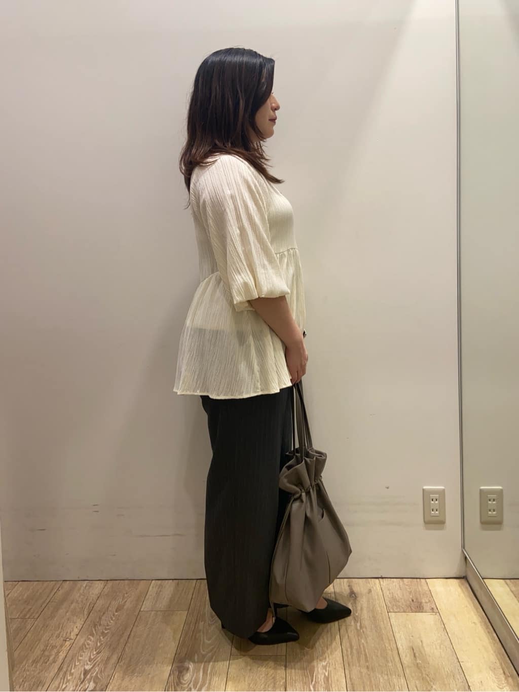 eriiiさんの「index｜【抗菌防臭加工/7cmヒール】ベーシックパンプス/通勤対応」を使ったコーディネート