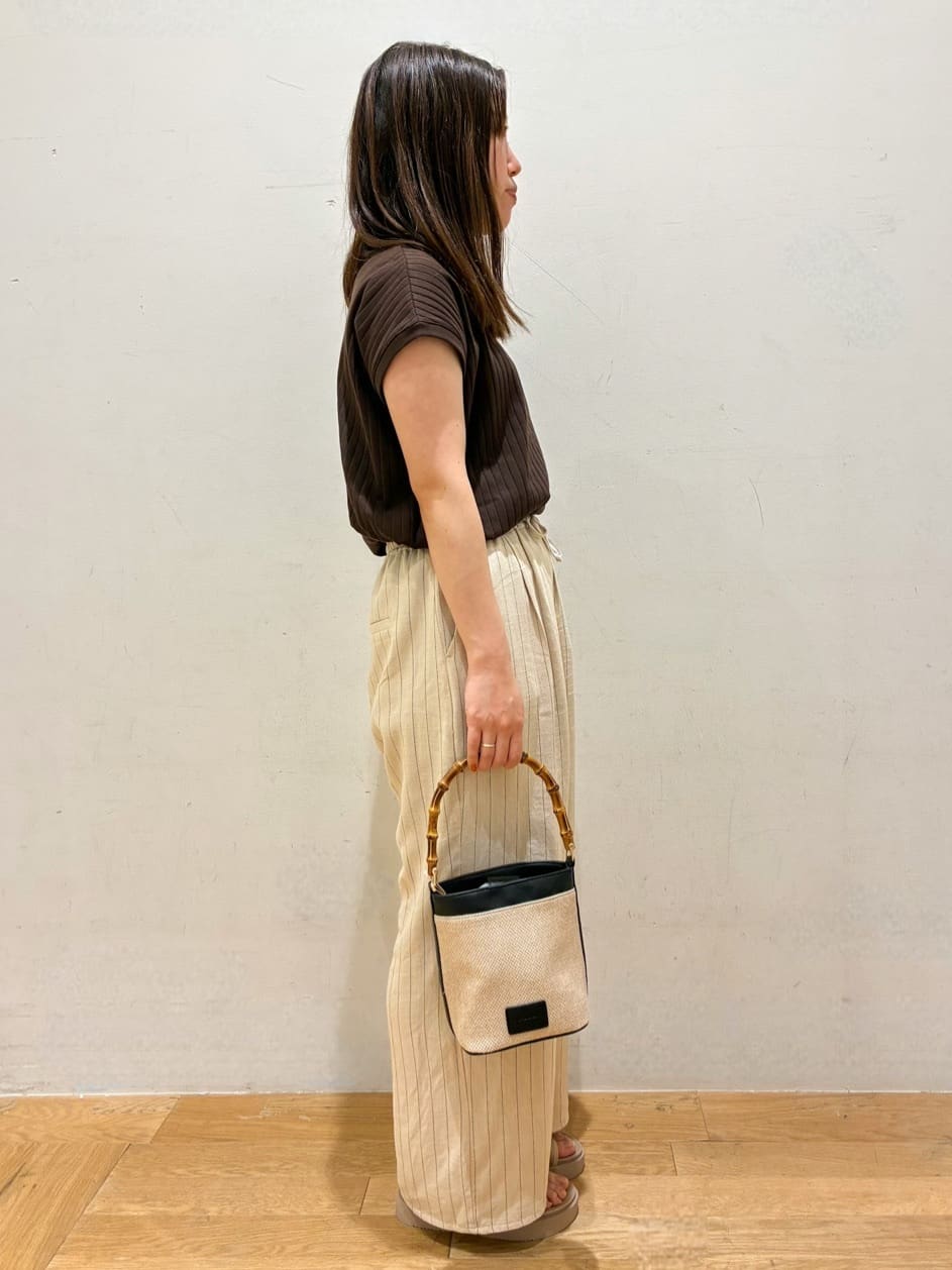 kurumiさんの「OPAQUE.CLIP｜◆ワイドリブフレンチTシャツ【洗濯機洗い可】」を使ったコーディネート
