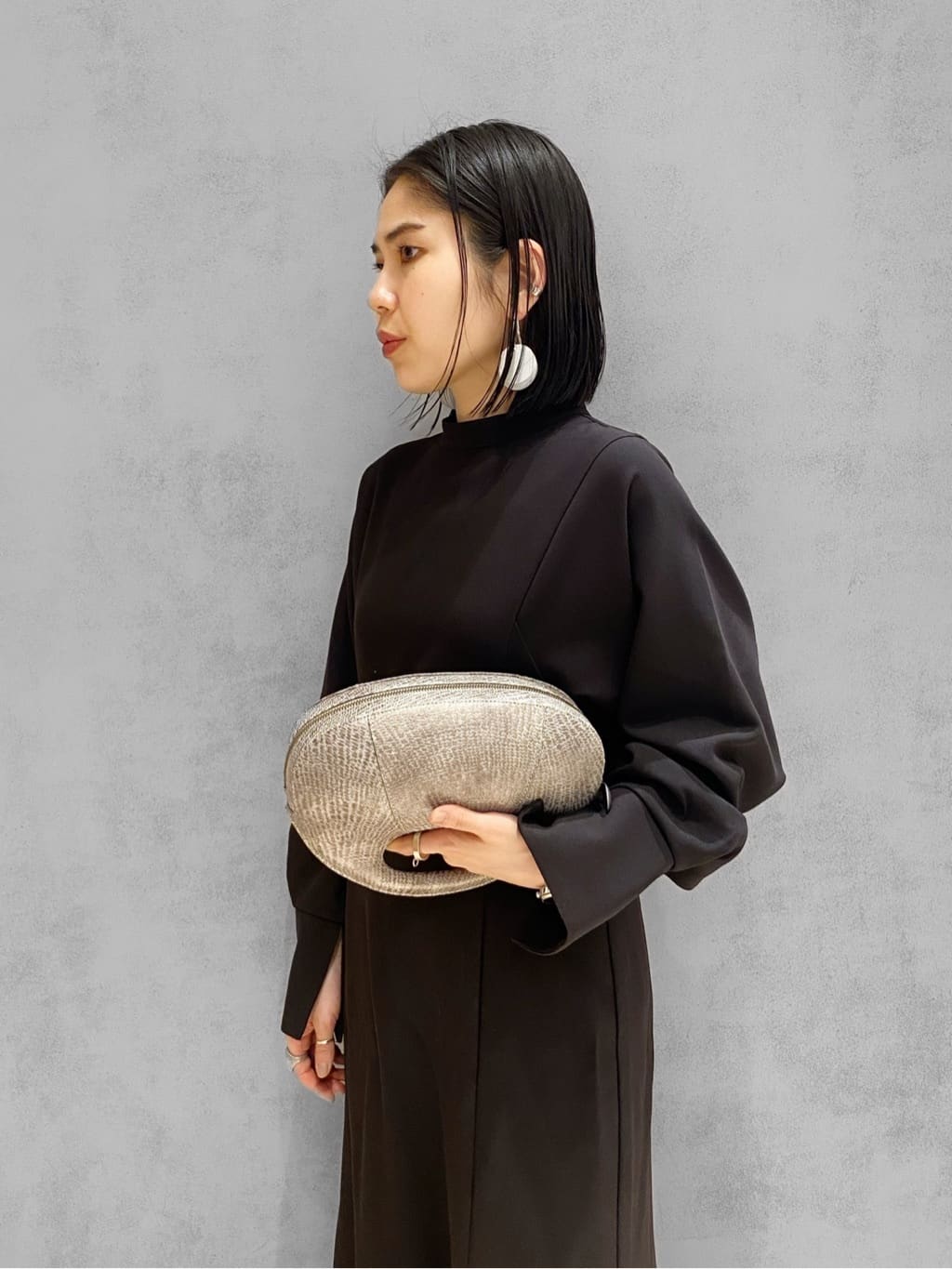 Uさんの「HIROKO HAYASHI｜DAMASCO（ダマスコ）クロワッサンバッグM」を使ったコーディネート