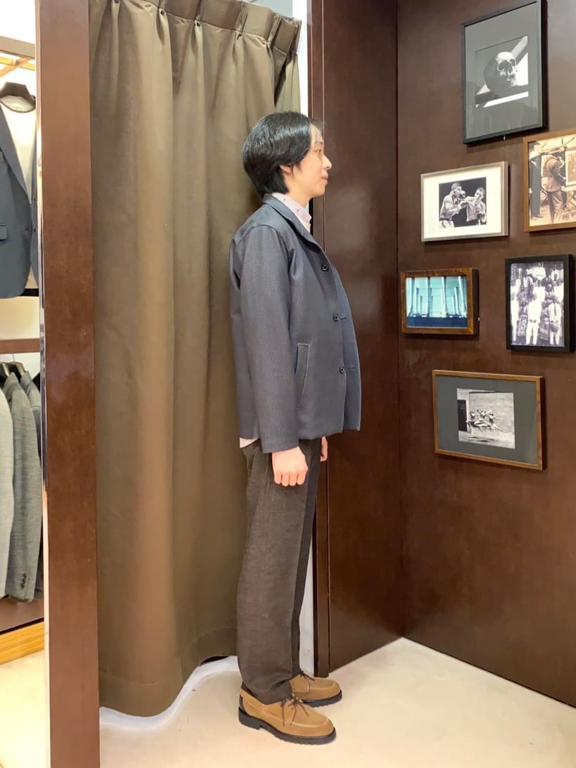 コバヤシさんの「TAKEO KIKUCHI｜【DOWN FABRIC】ダウンファブリック スタンドカラーブルゾン」を使ったコーディネート