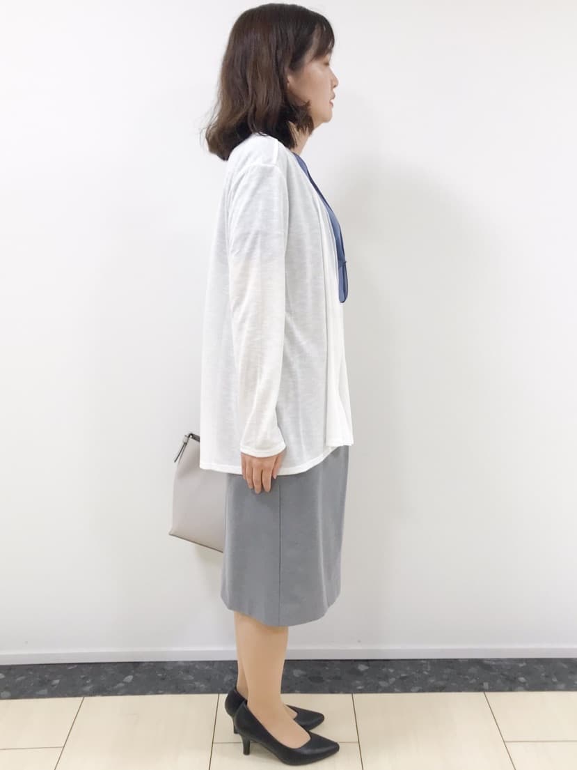 yukinaさんの「COUP DE CHANCE｜【洗える】着流しカーディガン」を使ったコーディネート