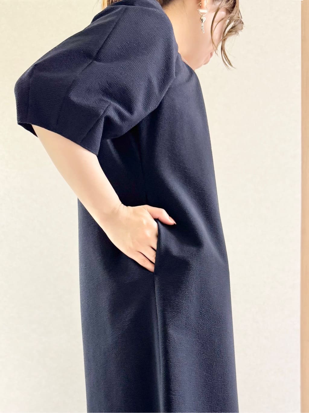sayuさんの「UNTITLED｜◆【ストレッチ/ポケットあり】サッカーワンピース」を使ったコーディネート