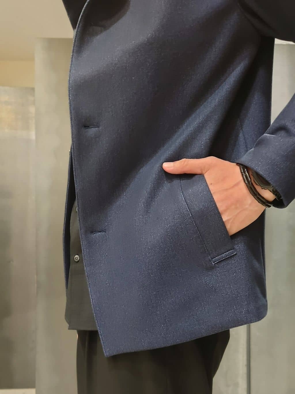 kawamuさんの「TAKEO KIKUCHI｜【DOWN FABRIC】ダウンファブリック スタンドカラーブルゾン」を使ったコーディネート