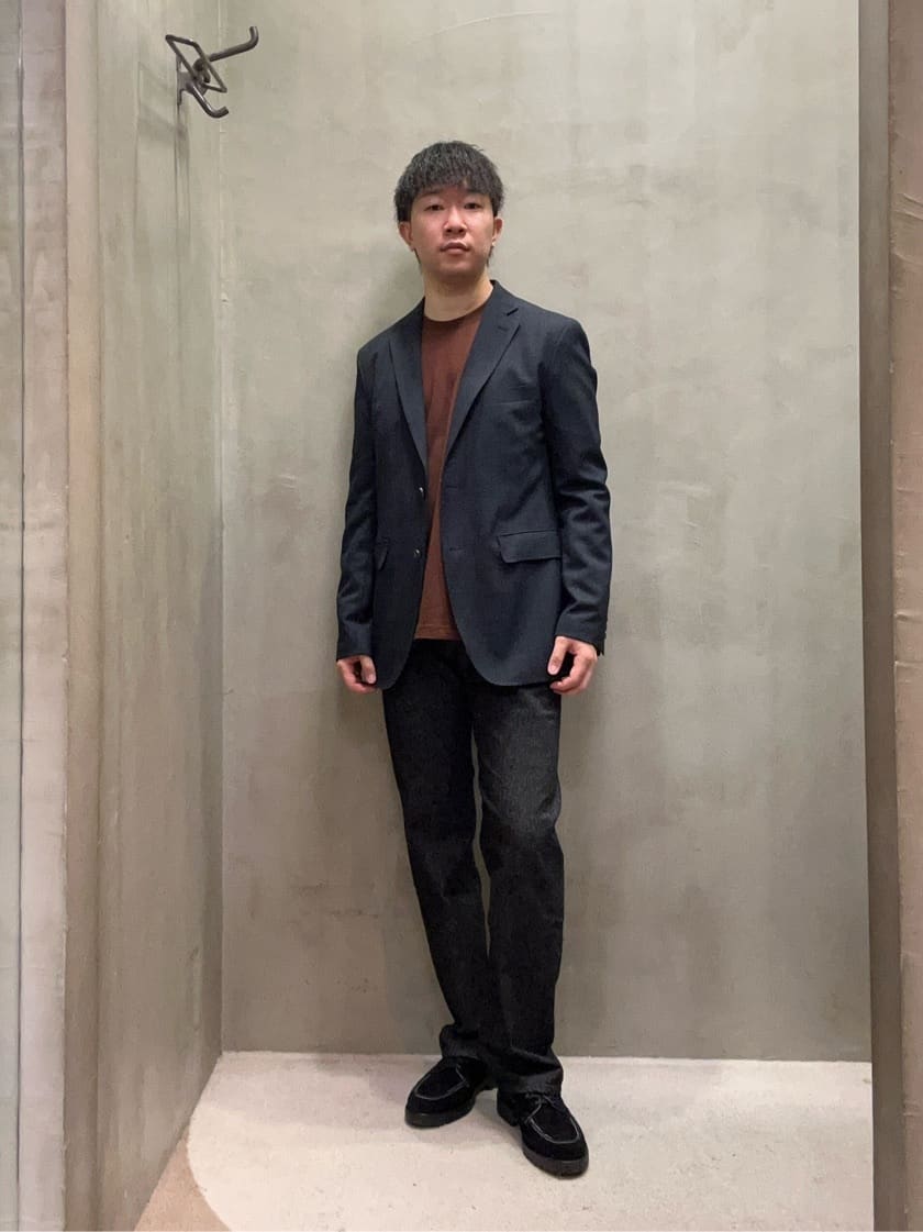 コウノ モトヤさんの「TAKEO KIKUCHI｜【モンスターストレッチ】日本製 ワンウォッシュ デニムパンツ」を使ったコーディネート