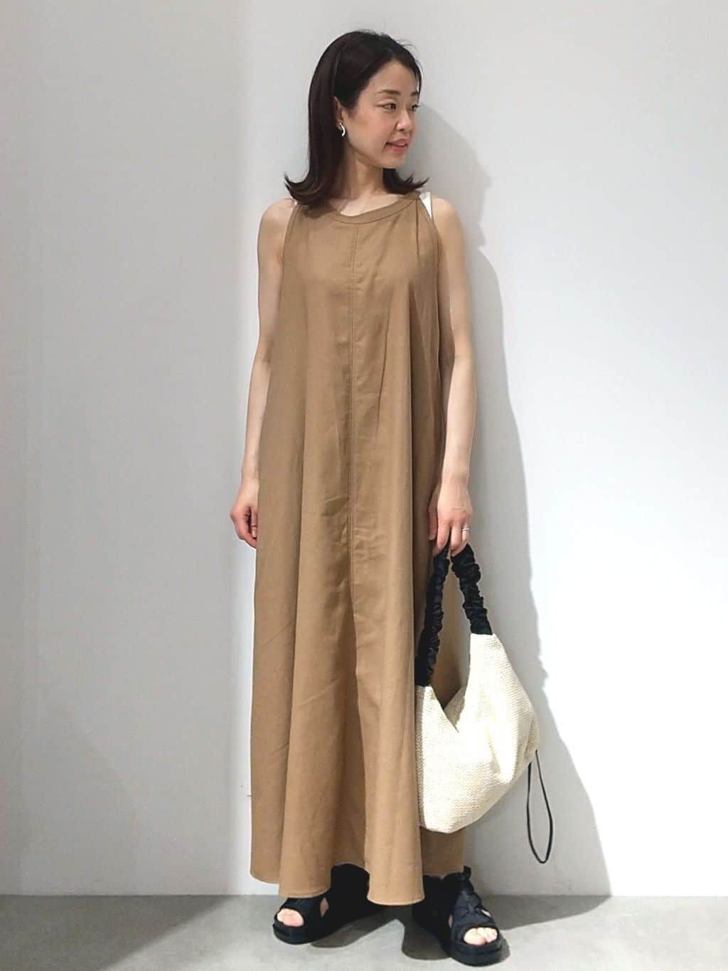 Matsuさんの「OPAQUE.CLIP｜リブタンクトップ【洗濯機洗い可】」を使ったコーディネート