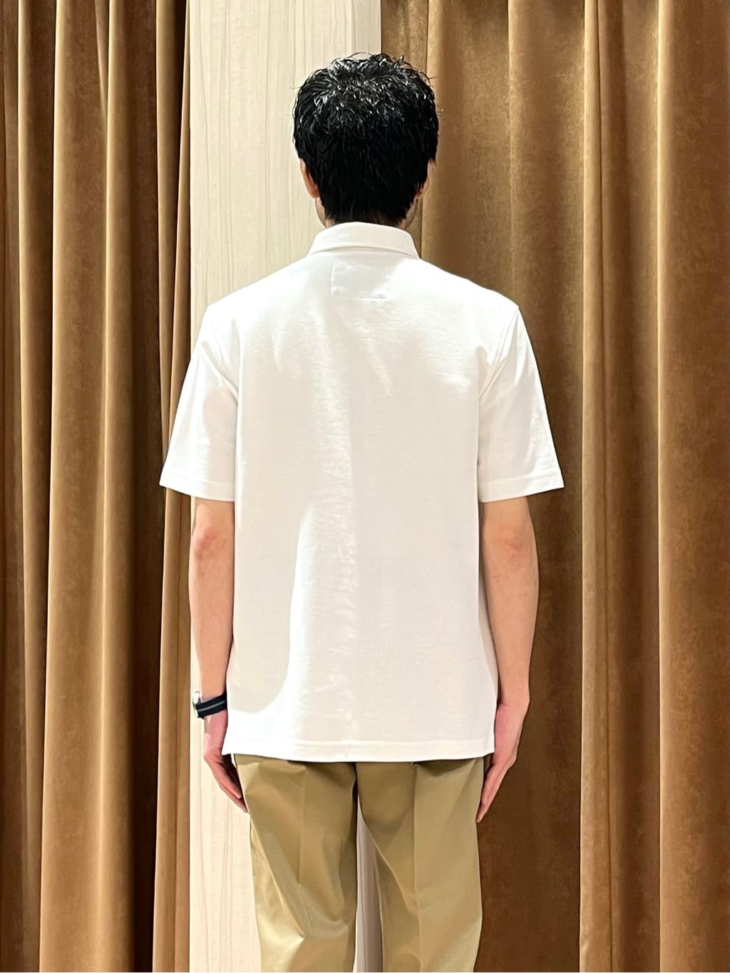 URAさんの「TAKEO KIKUCHI｜【抗菌防臭／9色5サイズ展開】ハニカムメランジ ポロシャツ」を使ったコーディネート