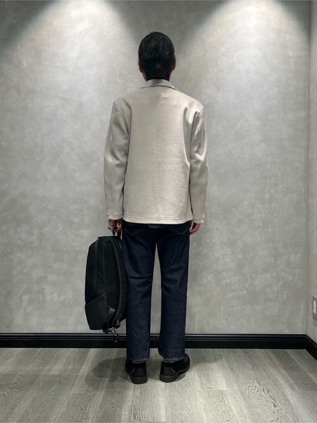 ☆さんの「TAKEO KIKUCHI｜【モンスターストレッチ】日本製 ワンウォッシュ デニムパンツ」を使ったコーディネート