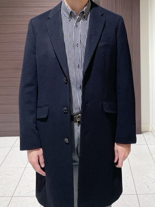 ToyoPさんの「TAKEO KIKUCHI｜ウールカシミヤブレンド チェスターコート」を使ったコーディネート