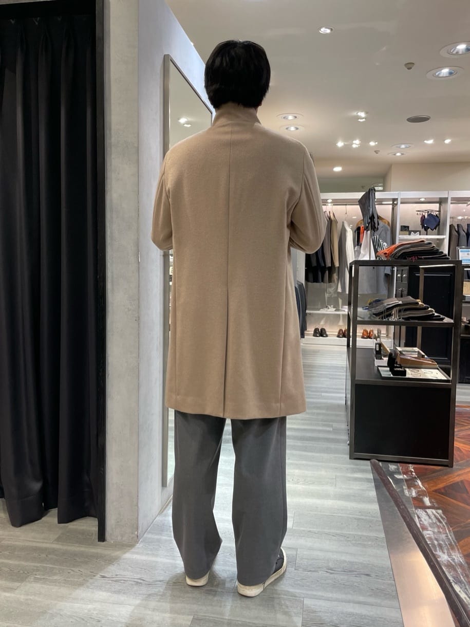 ritoさんの「TAKEO KIKUCHI｜【ウールカシミヤブレンド】ビーバー調 スタンドカラー コート」を使ったコーディネート
