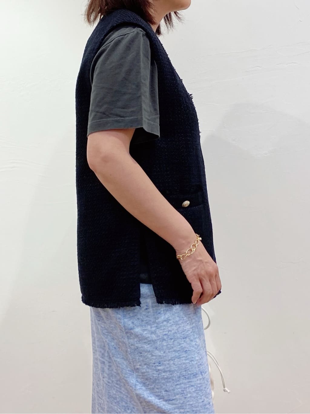 Sawaguchiさんの「DRESSTERIOR｜チェーンブレスレット」を使ったコーディネート