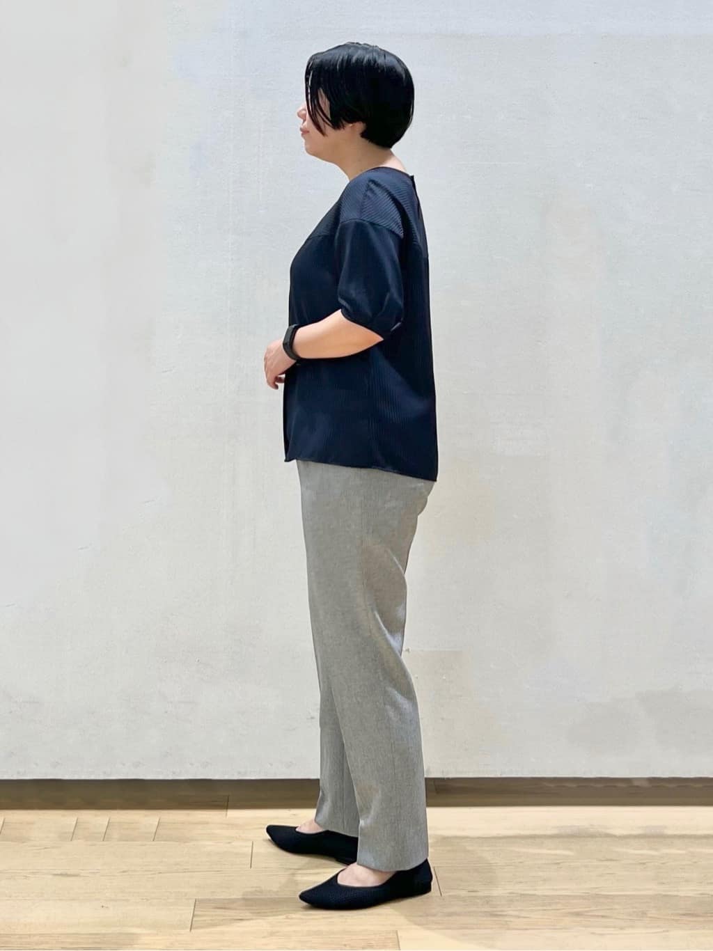 shimaさんの「INDIVI｜【洗える/通勤/UVケア/日本製】ストレッチテーラードジャケット」を使ったコーディネート