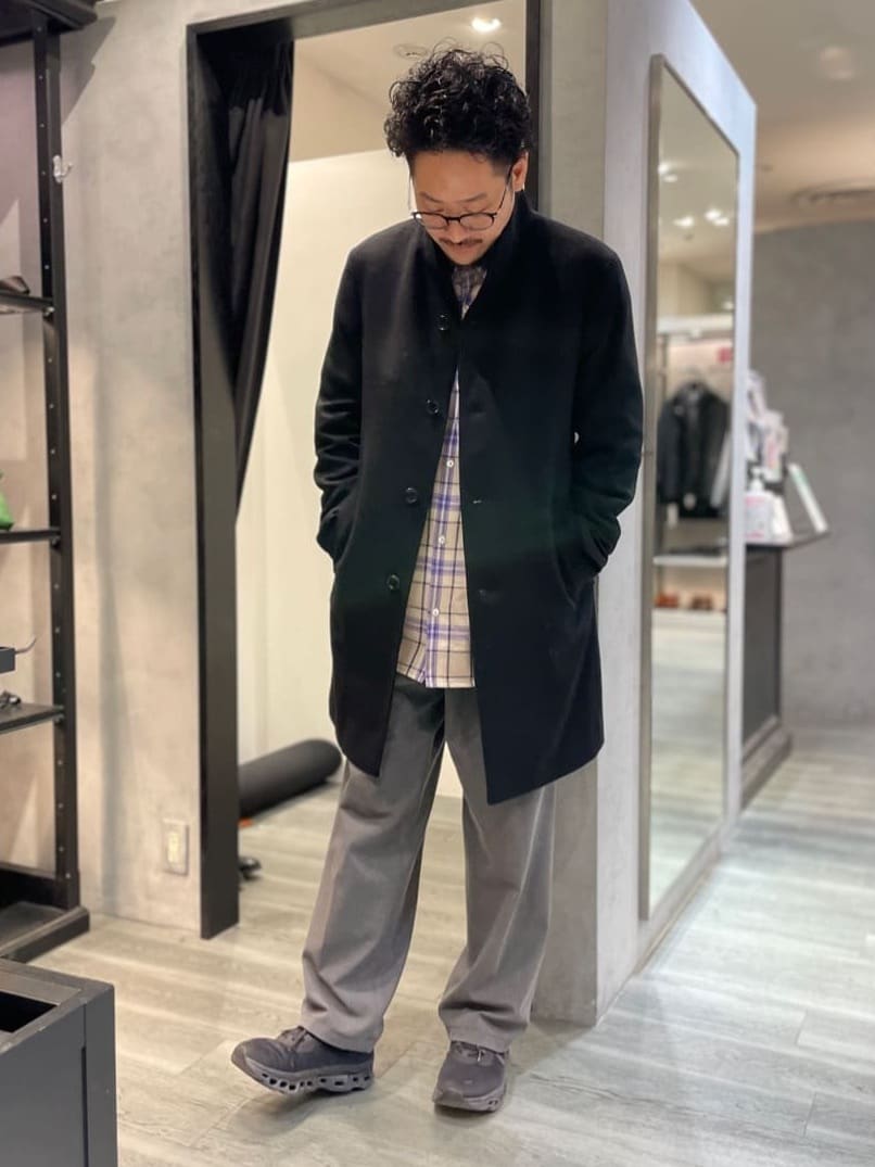 ritoさんの「TAKEO KIKUCHI｜【ウールカシミヤブレンド】ビーバー調 スタンドカラー コート」を使ったコーディネート