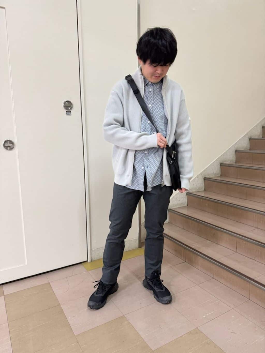 あきやまさんの「TAKEO KIKUCHI｜【Made in JAPAN】播州織 ヘリンボン ストレート パンツ」を使ったコーディネート