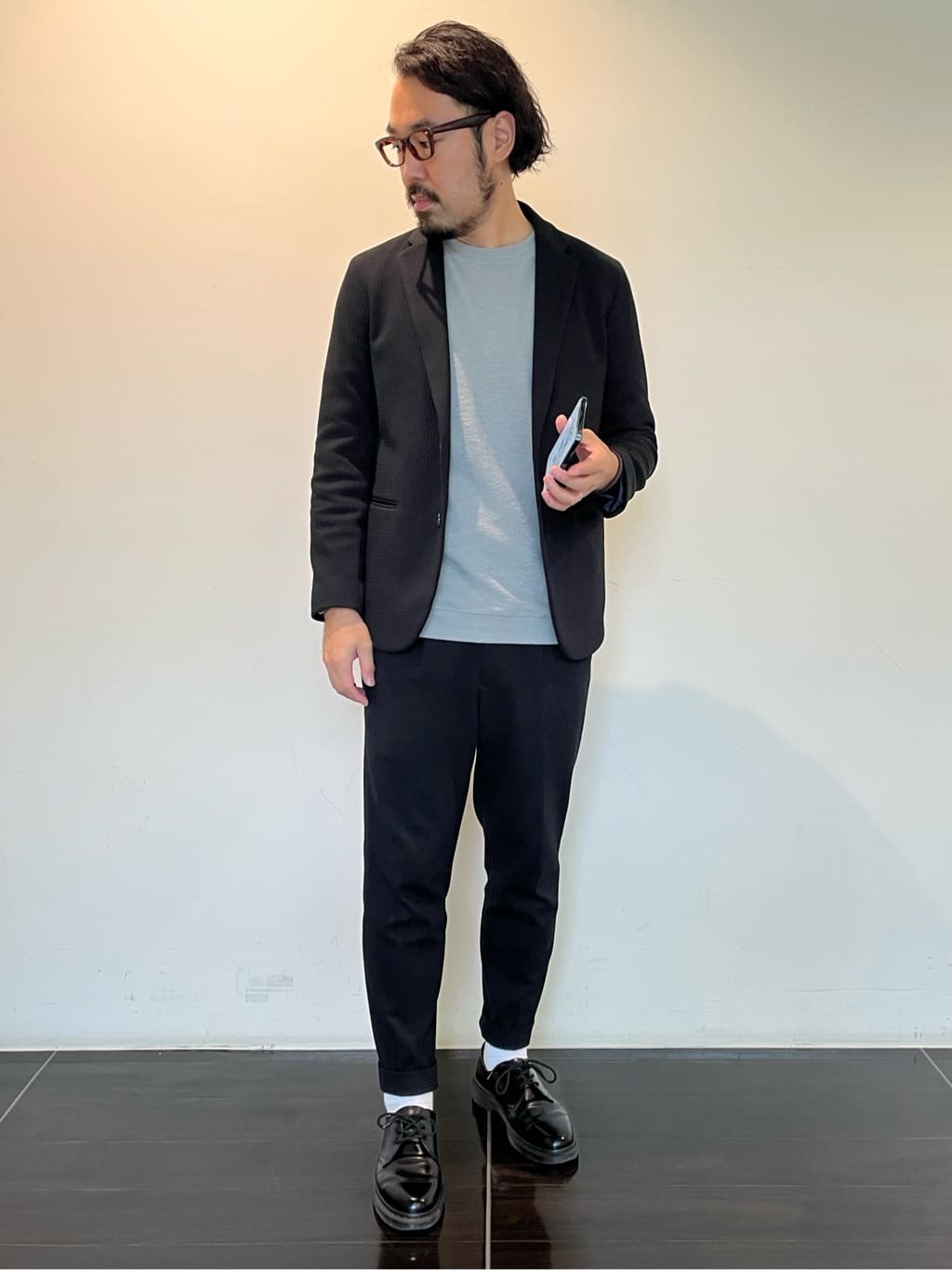 Uさんの「TAKEO KIKUCHI｜【抗菌防臭】クロスウィーブ ジャケット」を使ったコーディネート