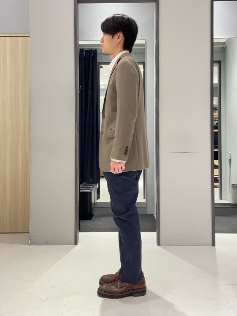 わいずみさんの「TAKEO KIKUCHI｜【360&deg;ストレッチ／セットアップ対応】None Of Stress ジャケット」を使ったコーディネート