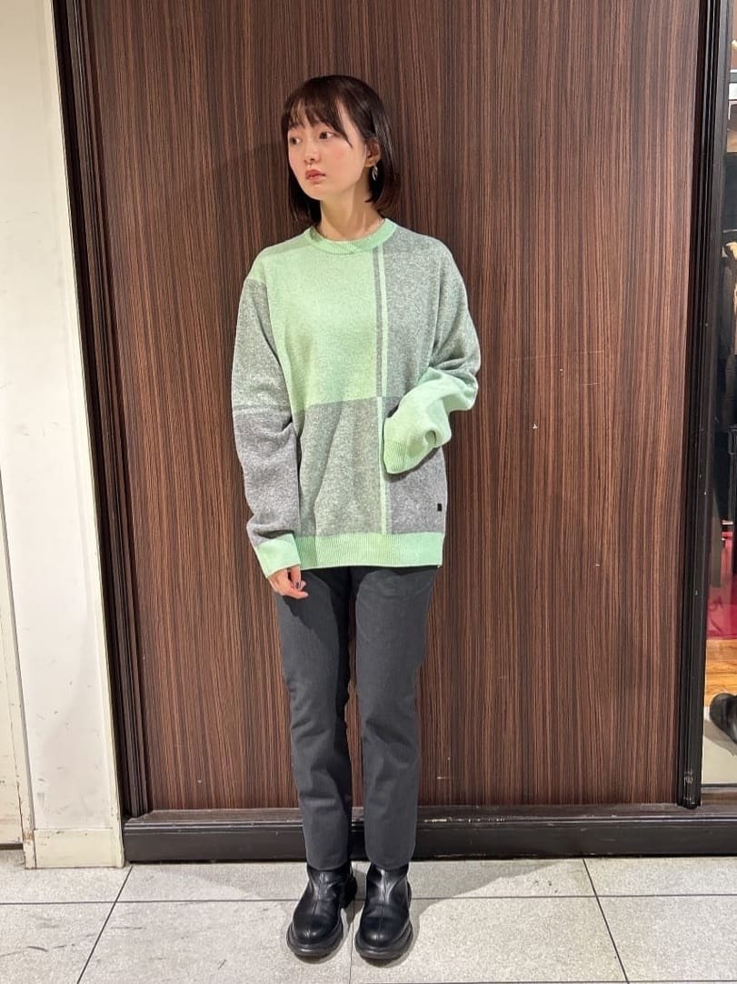 さやさんの「TAKEO KIKUCHI｜【全7サイズ&times;8色展開！】トップマルチヘリンボン パンツ」を使ったコーディネート