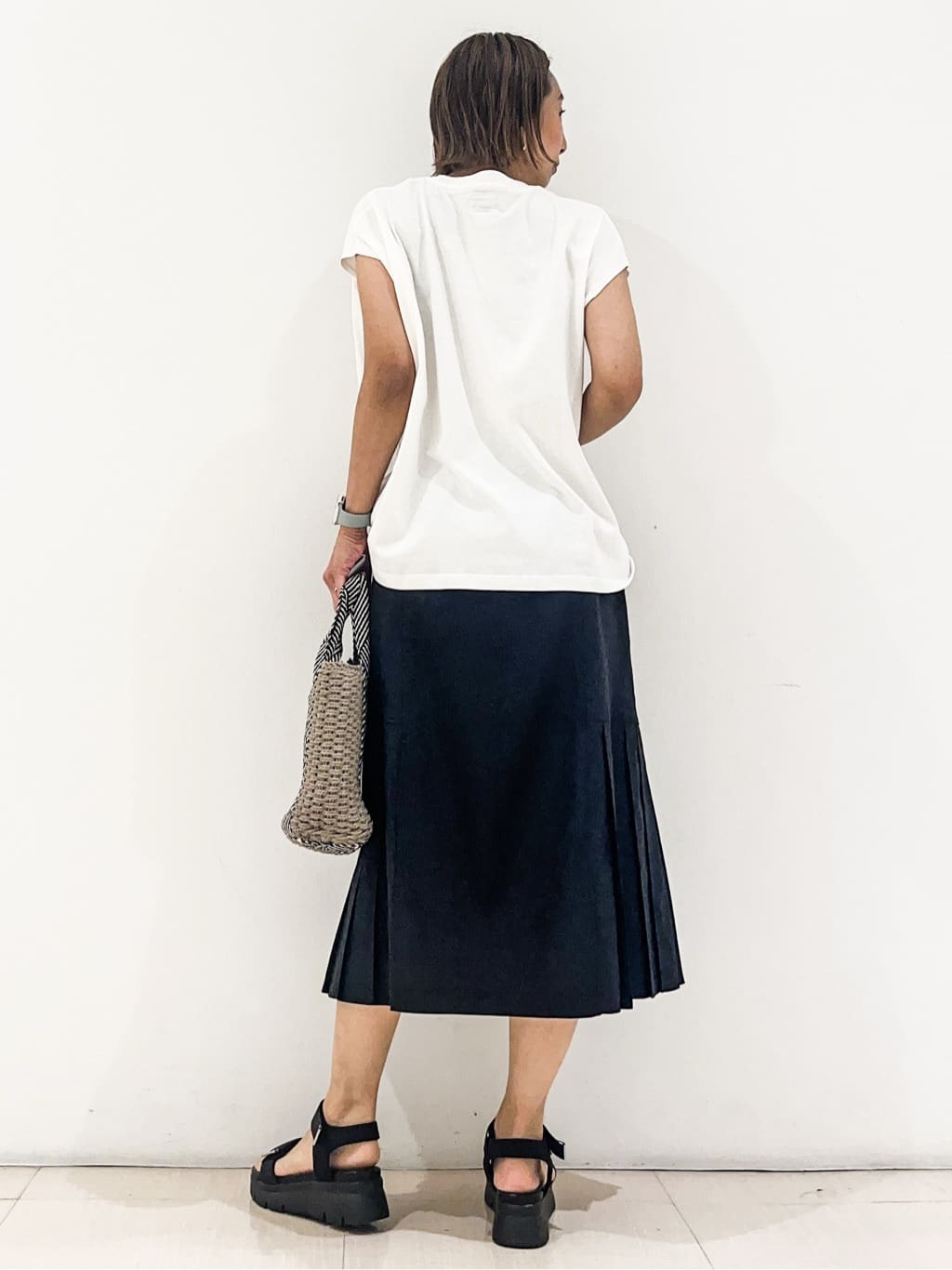 yuuco.さんの「grove｜【Lee&times;grove別注】PRINT　SLEEVELESS T-SHIRTS」を使ったコーディネート