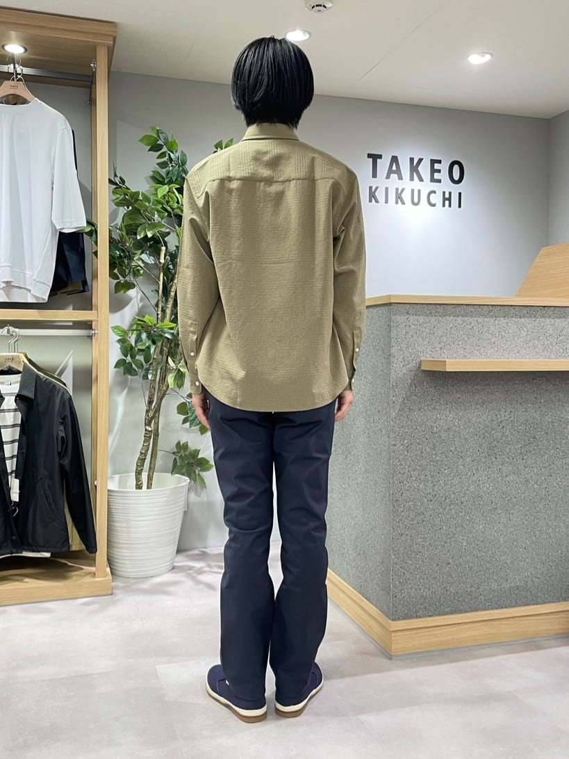 TAKE✳︎さんの「TAKEO KIKUCHI｜【全7サイズ&times;8色展開！】トップマルチヘリンボン パンツ」を使ったコーディネート