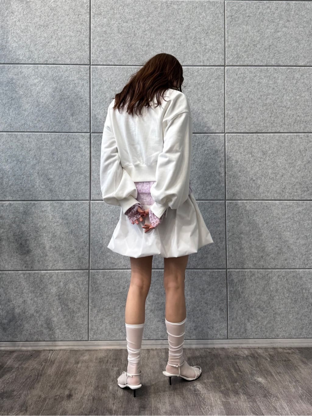 miyu maesakaさんの「CODE A｜puff zip sweat」を使ったコーディネート