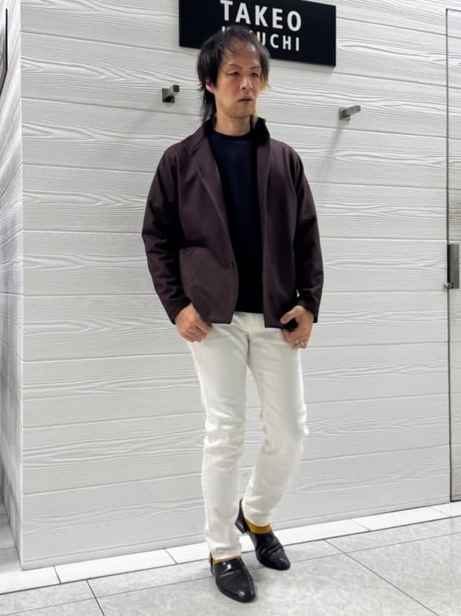井出恭輔さんの「TAKEO KIKUCHI｜【DOWN FABRIC】ダウンファブリック スタンドカラーブルゾン」を使ったコーディネート