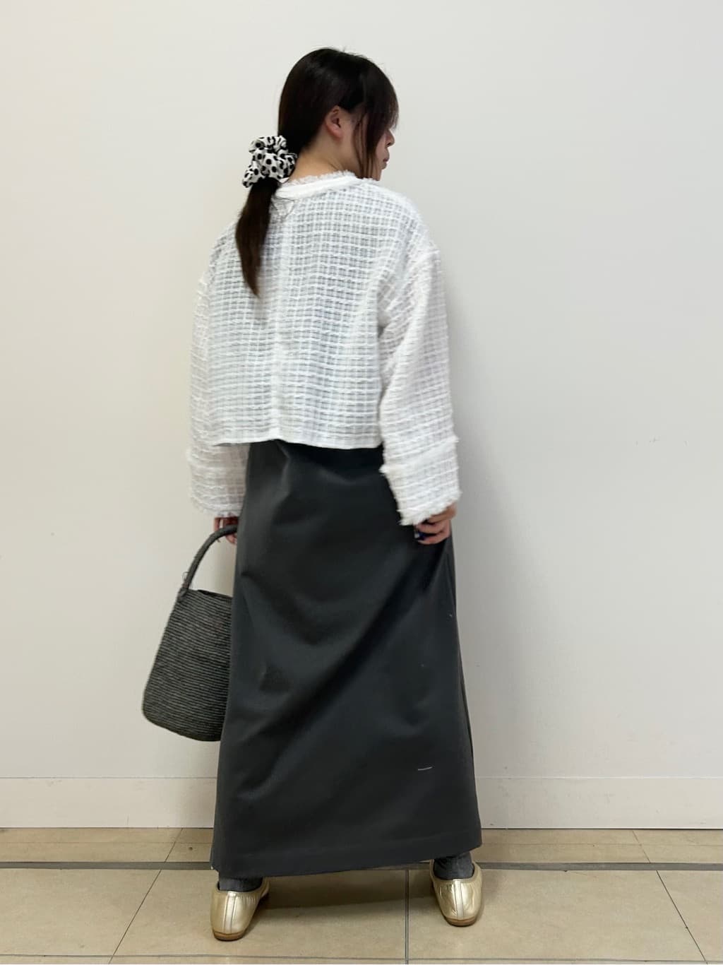 とりみさんの「DRESSTERIOR｜◆ソフトレザーバレエシューズ」を使ったコーディネート