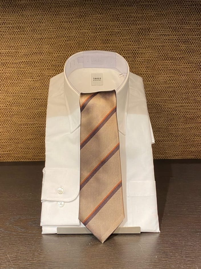 かわぴーさんの「TAKEO KIKUCHI｜【Made in JAPAN】ブロード レギュラーカラー ドレスシャツ」を使ったコーディネート