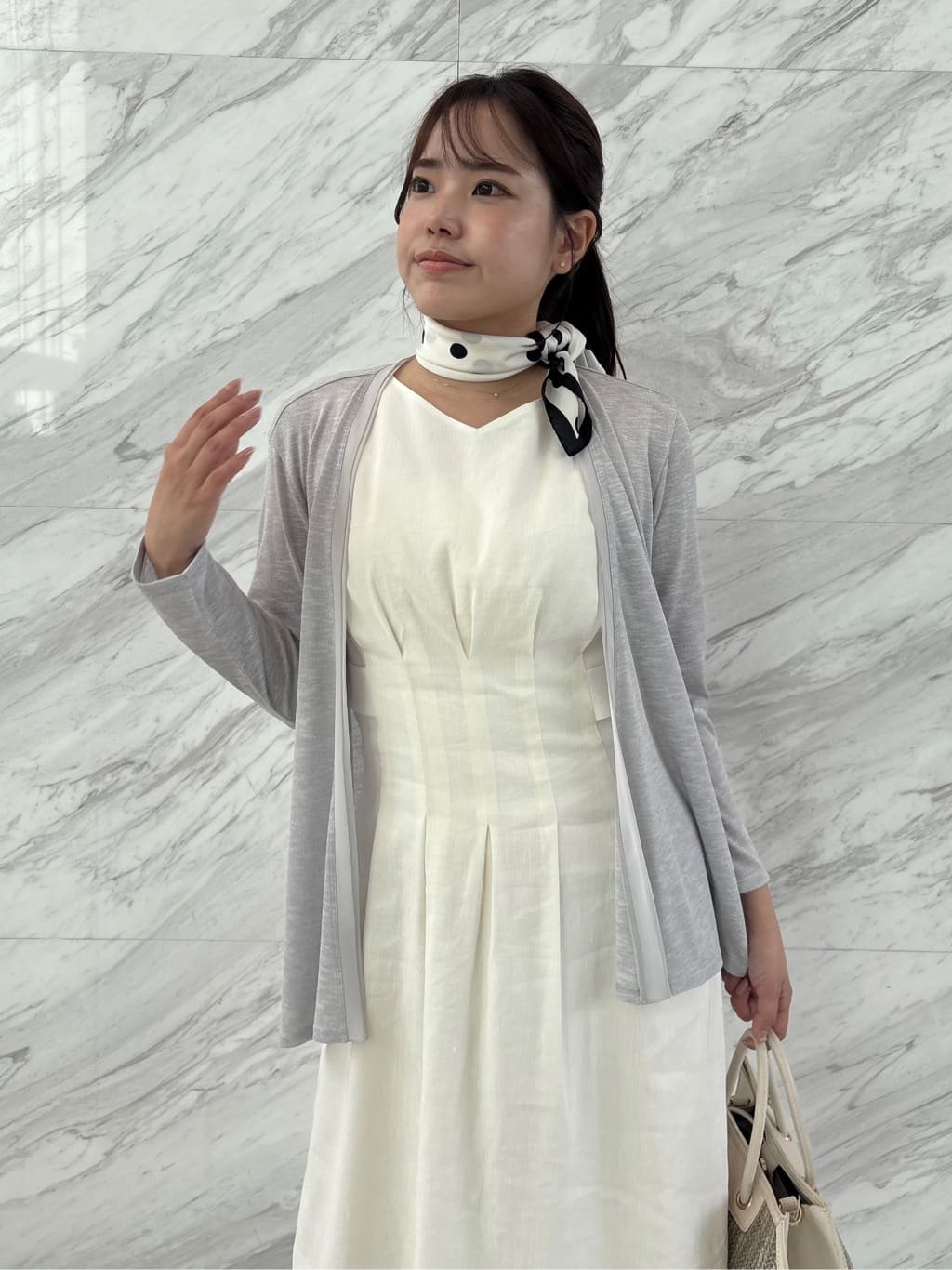 MISAKIさんの「COUP DE CHANCE｜【洗える】着流しカーディガン」を使ったコーディネート