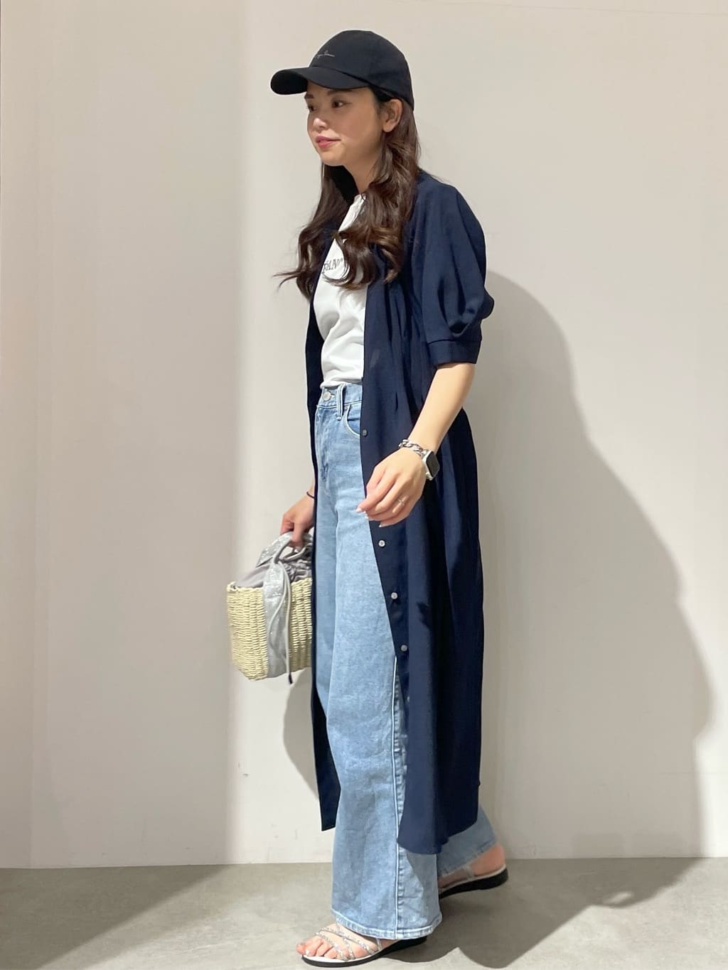 kanahoさんの「OPAQUE.CLIP｜◆ピンタックフィット＆フレアワンピース【洗濯機洗い可】」を使ったコーディネート