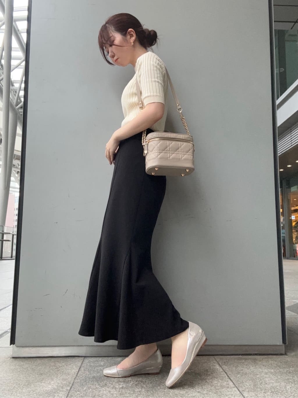 airiさんの「ESPERANZA｜キルティングバニティ3WAYショルダー」を使ったコーディネート