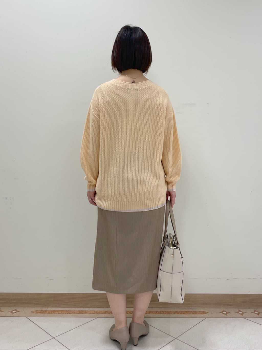 hanaさんの「Reflect｜◆【夏SALE／手洗い可／ホールガーメント（R）】ゆるシルエットニット」を使ったコーディネート