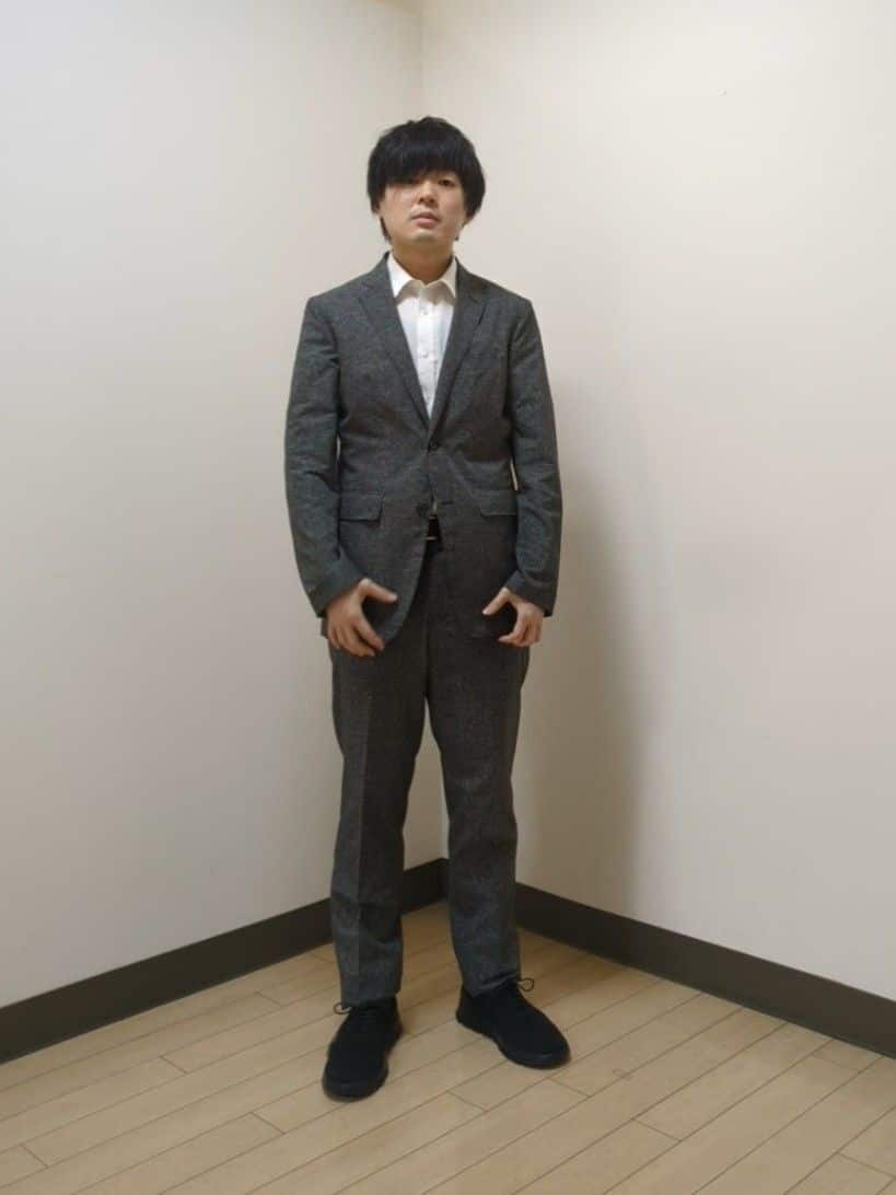あきやまさんの「TAKEO KIKUCHI｜【抗菌防臭】COOL DOTS（R）ドビープリント ジャケット」を使ったコーディネート