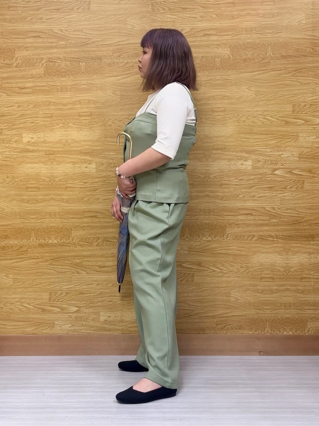 ぁむさんの「SHOO･LA･RUE｜◆【高レビュー】洗えてサラサラ ニットパンプス」を使ったコーディネート