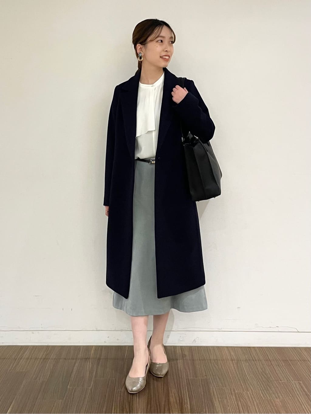 ねねさんの「INDIVI｜◆【洗える／UVケア】ヨークフリルブラウス」を使ったコーディネート