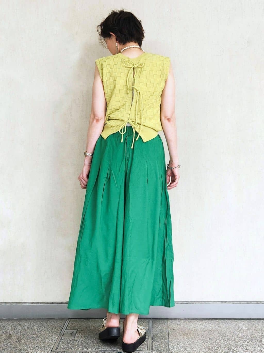 milkyさんの「OPAQUE.CLIP｜リブキャミソール【洗濯機洗い可】」を使ったコーディネート