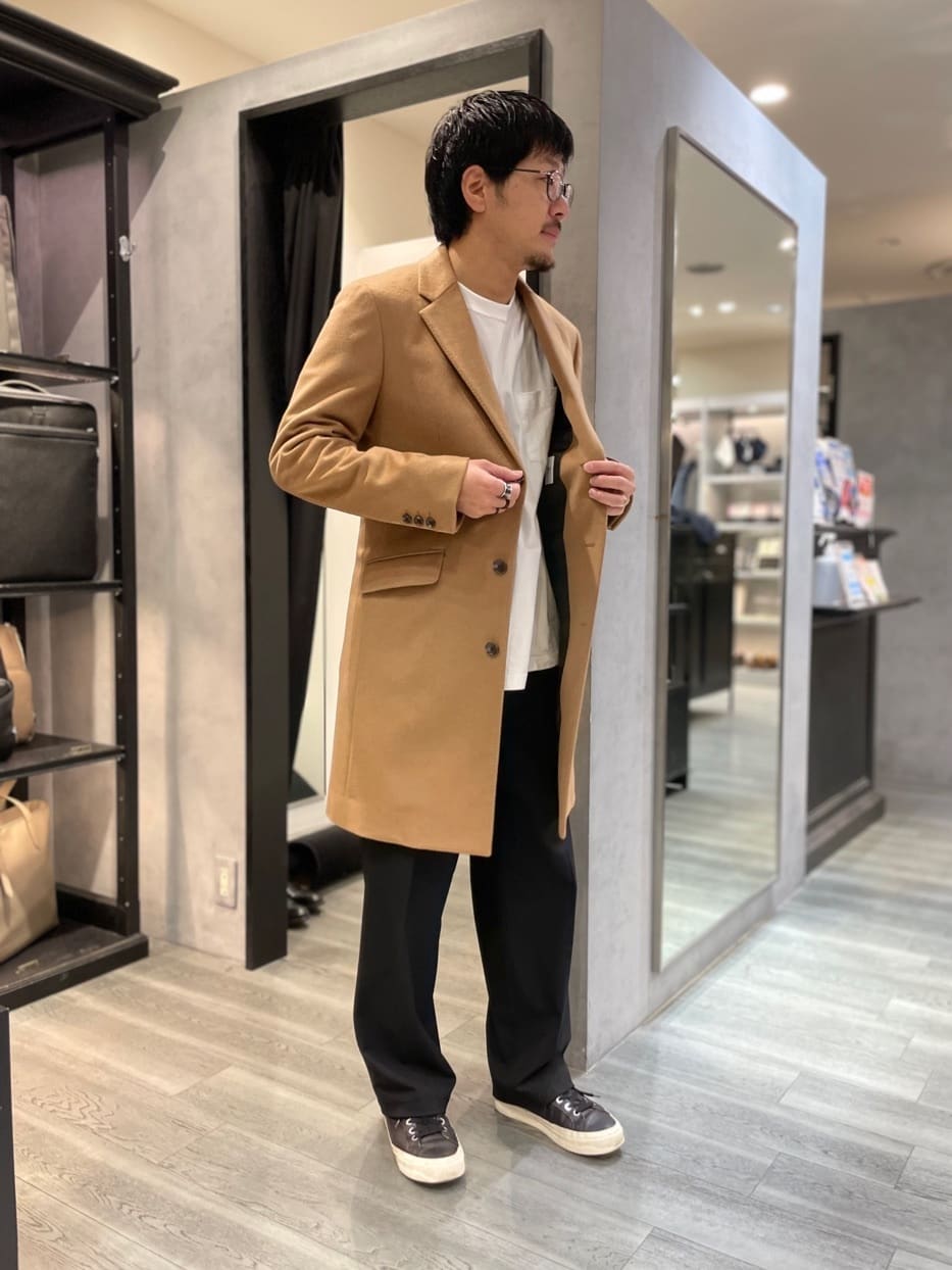 ritoさんの「TAKEO KIKUCHI｜ウールカシミヤブレンド チェスターコート」を使ったコーディネート