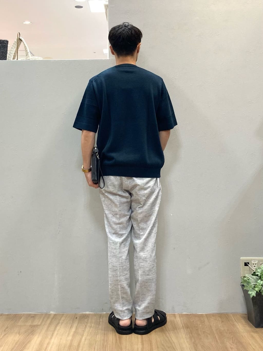 シュンさんの「TAKEO KIKUCHI｜【尾州織】リネンブレンド メッシュパンツ」を使ったコーディネート